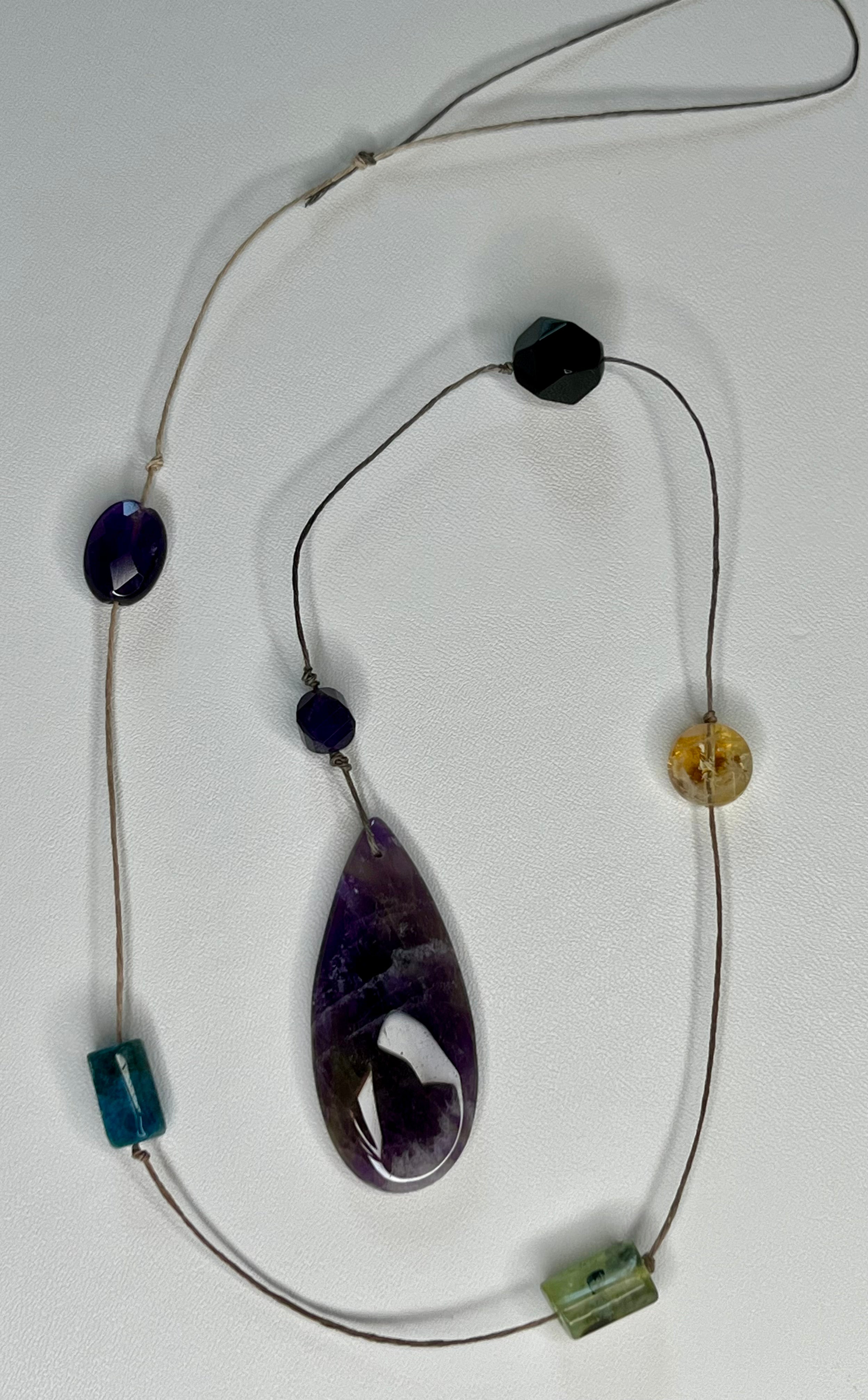 Banded Amethyst Energy Lightcatcher - Spiritual Truth & Protected Manifestation