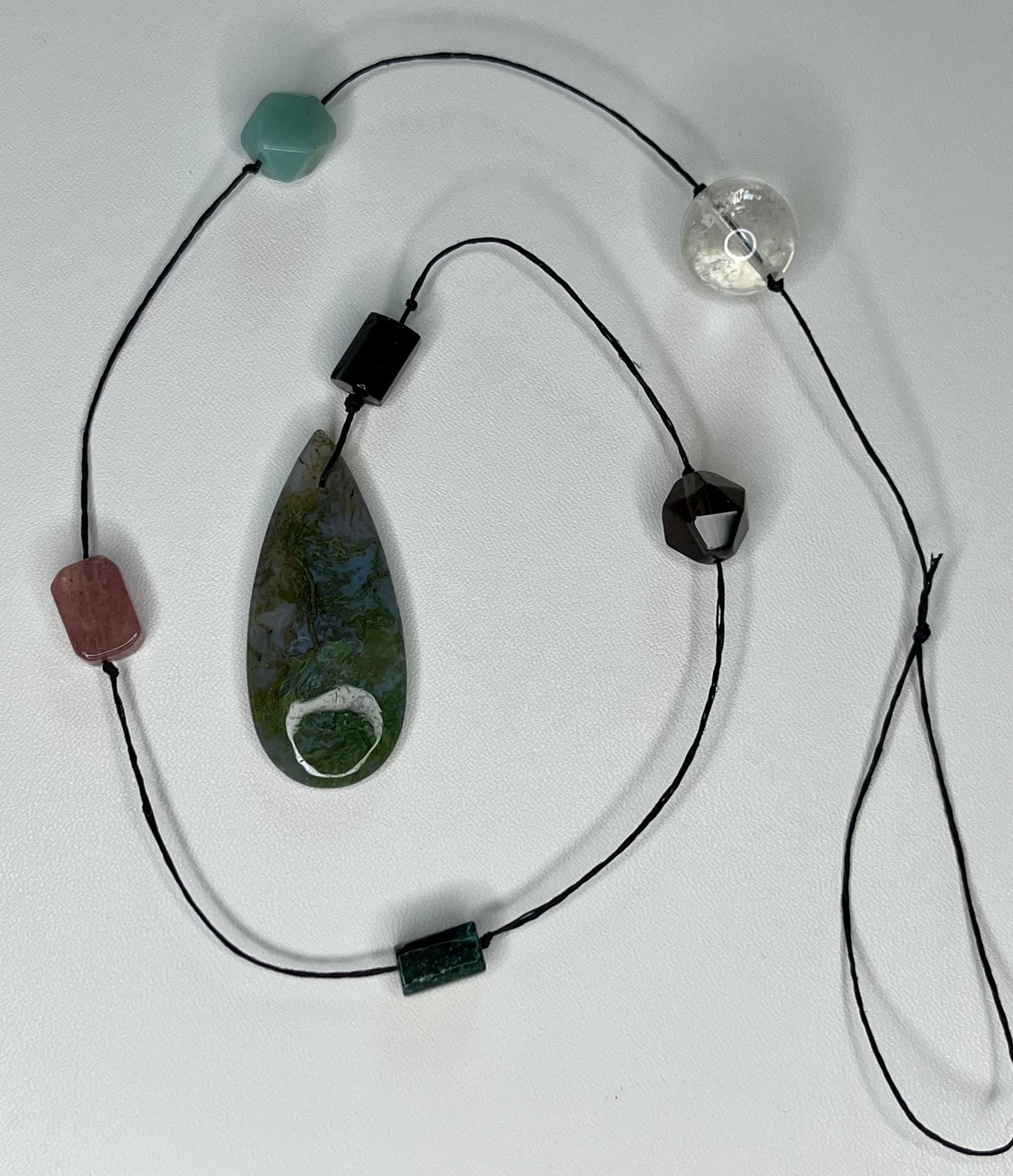 Moss Agate Energy Lightcatcher - Grounded Growth & Natural Abundance